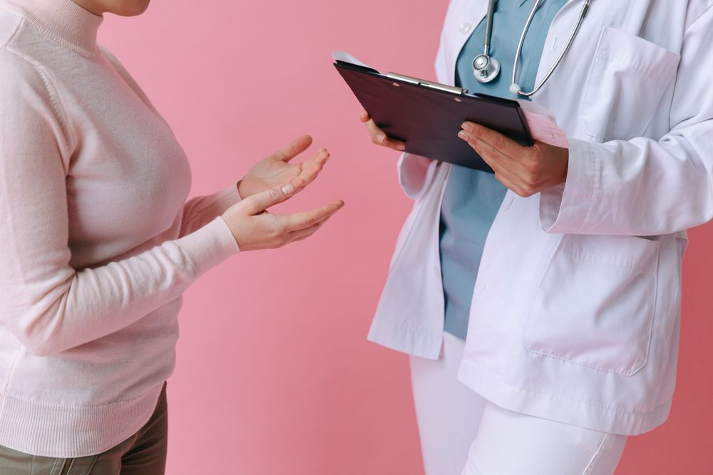 Doctor consulting with a patient