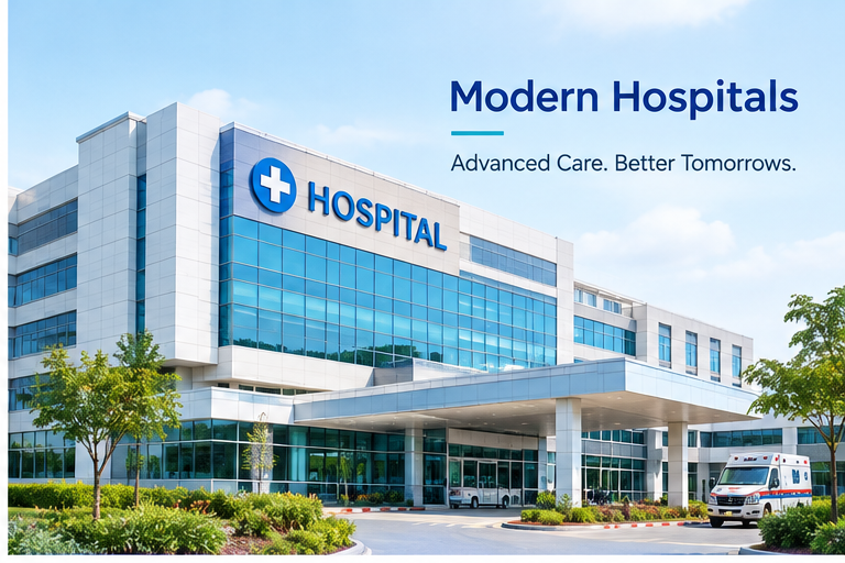 Modern Hospitals — Advanced Care. Better Tomorrows.